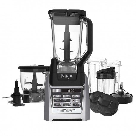 Ninja Auto iQ Total Boost Kitchen Nutri Blender System with 1500 Watts Professional Base Bl687co Renewed